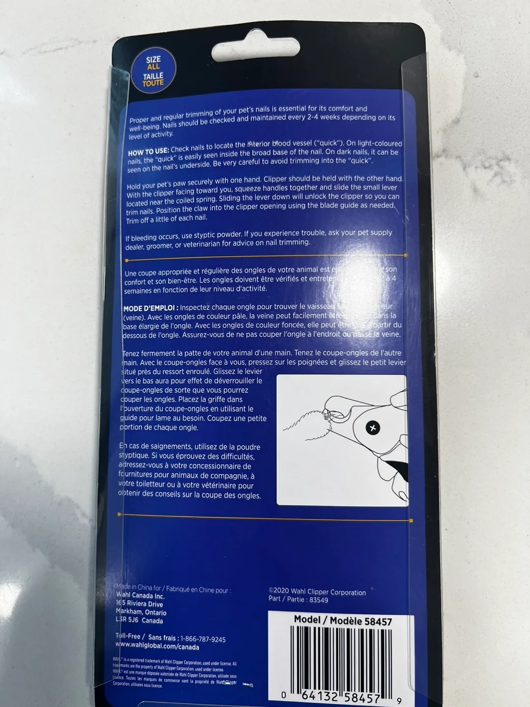 Wahl Powergrip Pet Nail Clipper - New! image indicator(2)