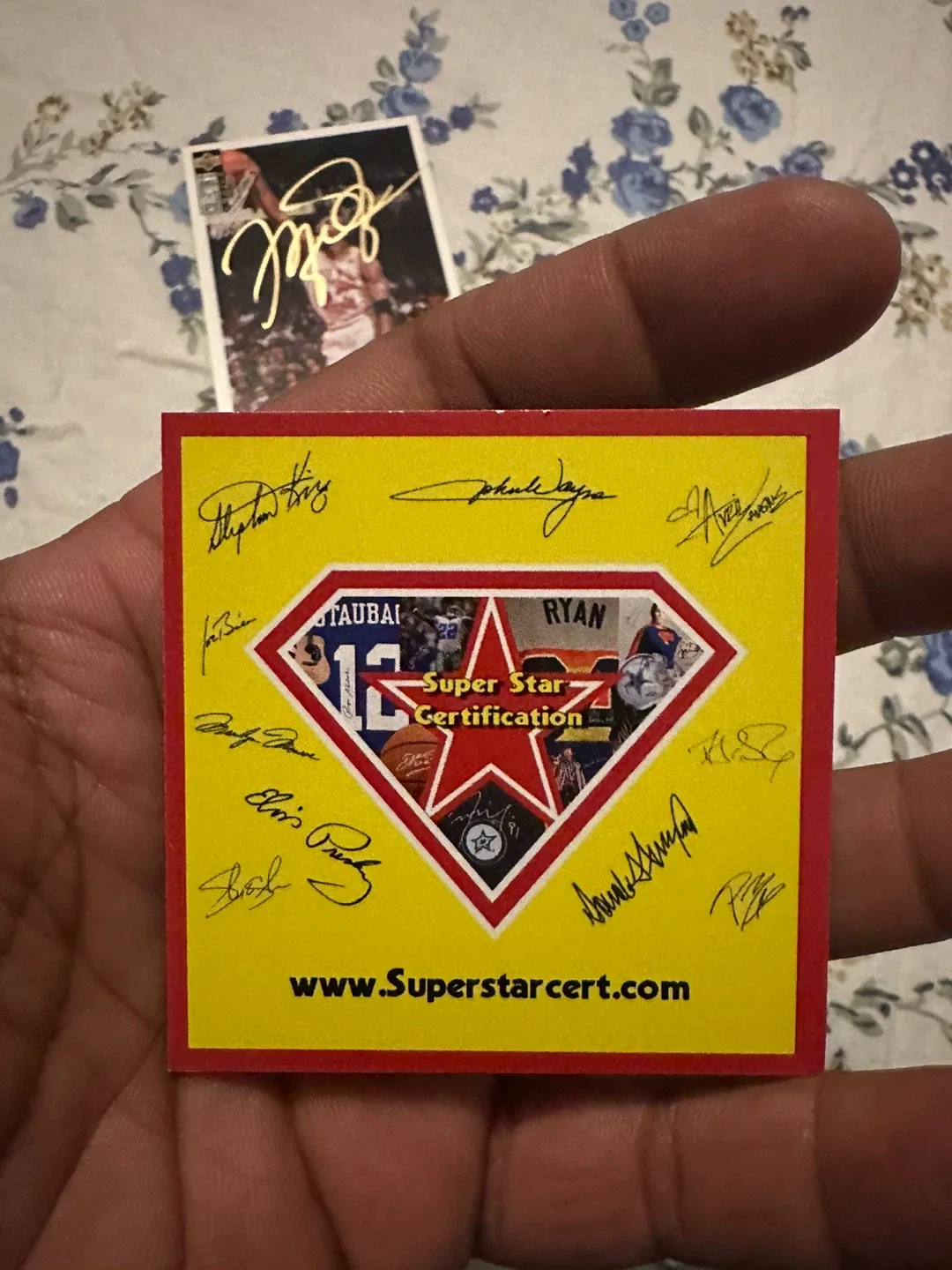 Michael Jordan Upper Deck Trading Card hand signed image indicator(5)