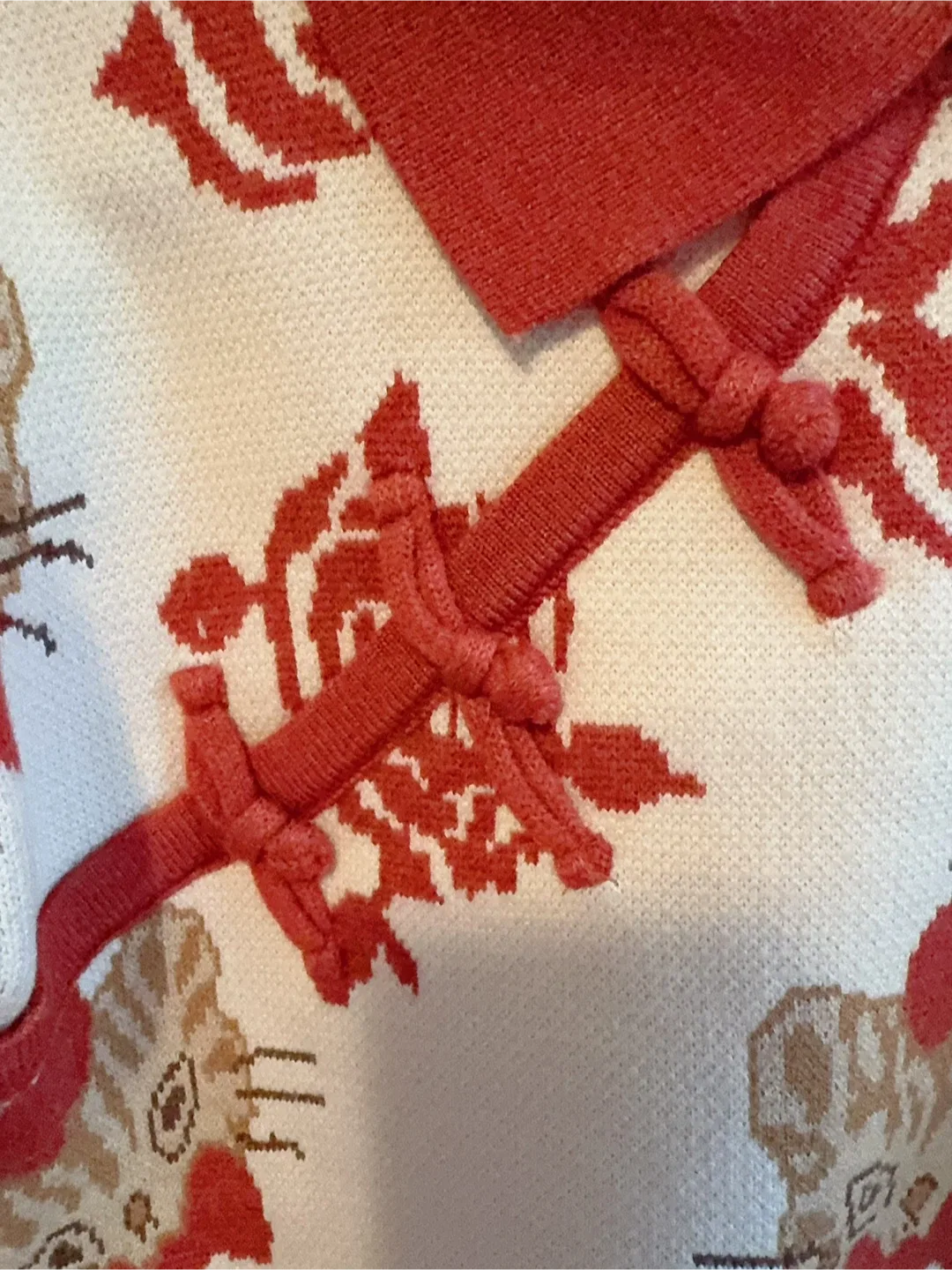 Red & White Kids' Sweater & Skirt Set-Toddler size 6-7T image indicator(2)