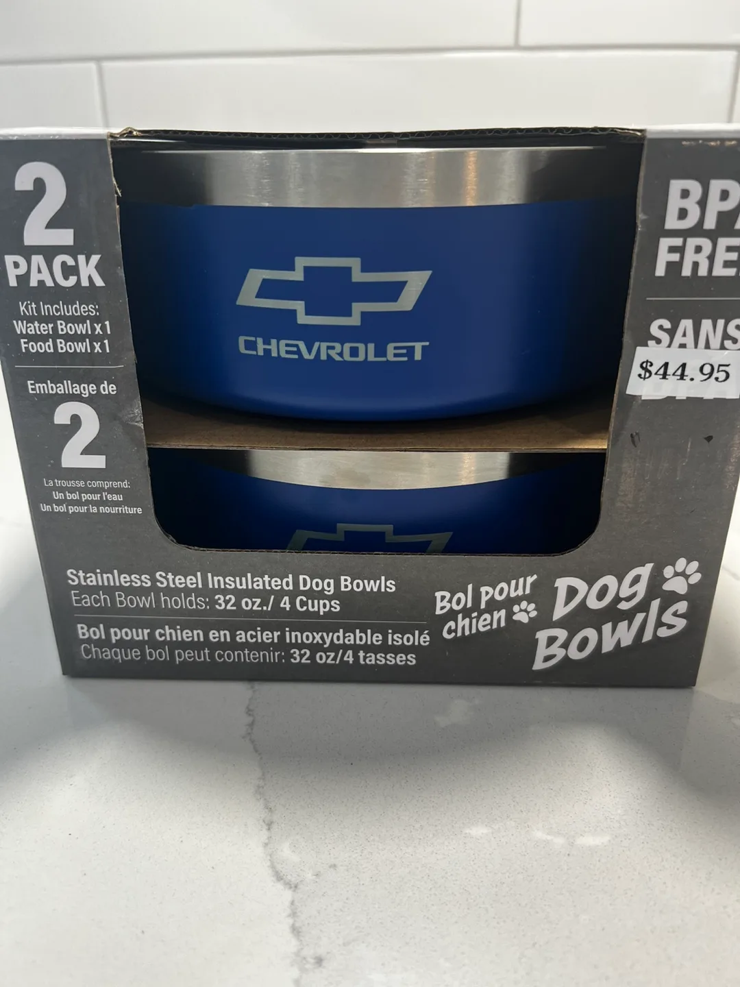 CHOKO  CHEVROLET Dog Bowls - 2 Pack