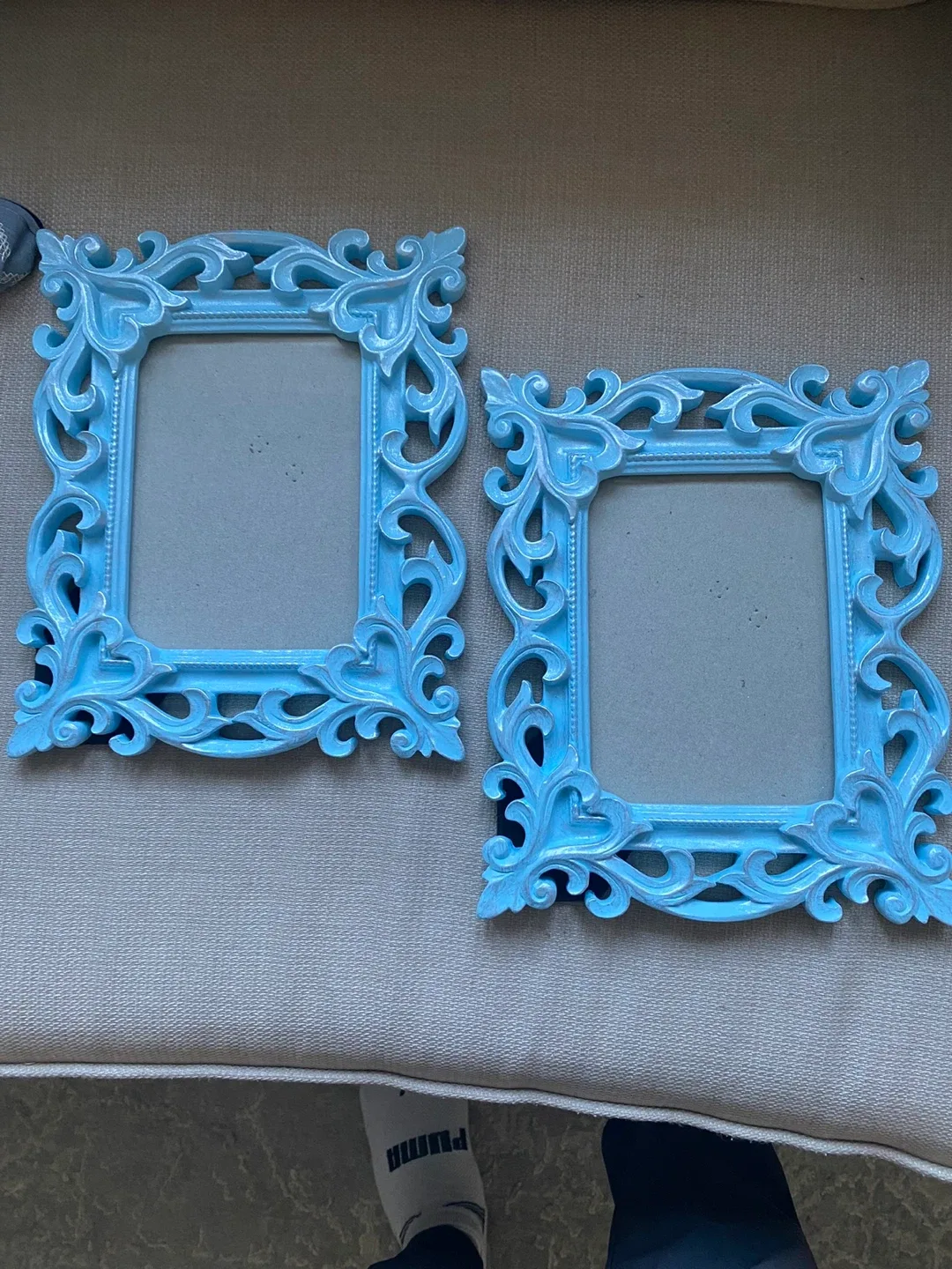 Set of 2 Light Blue Picture Frames