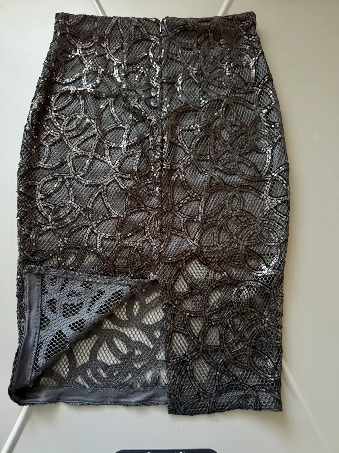 Express Black Sequin Skirt - Size 0 - photo 5