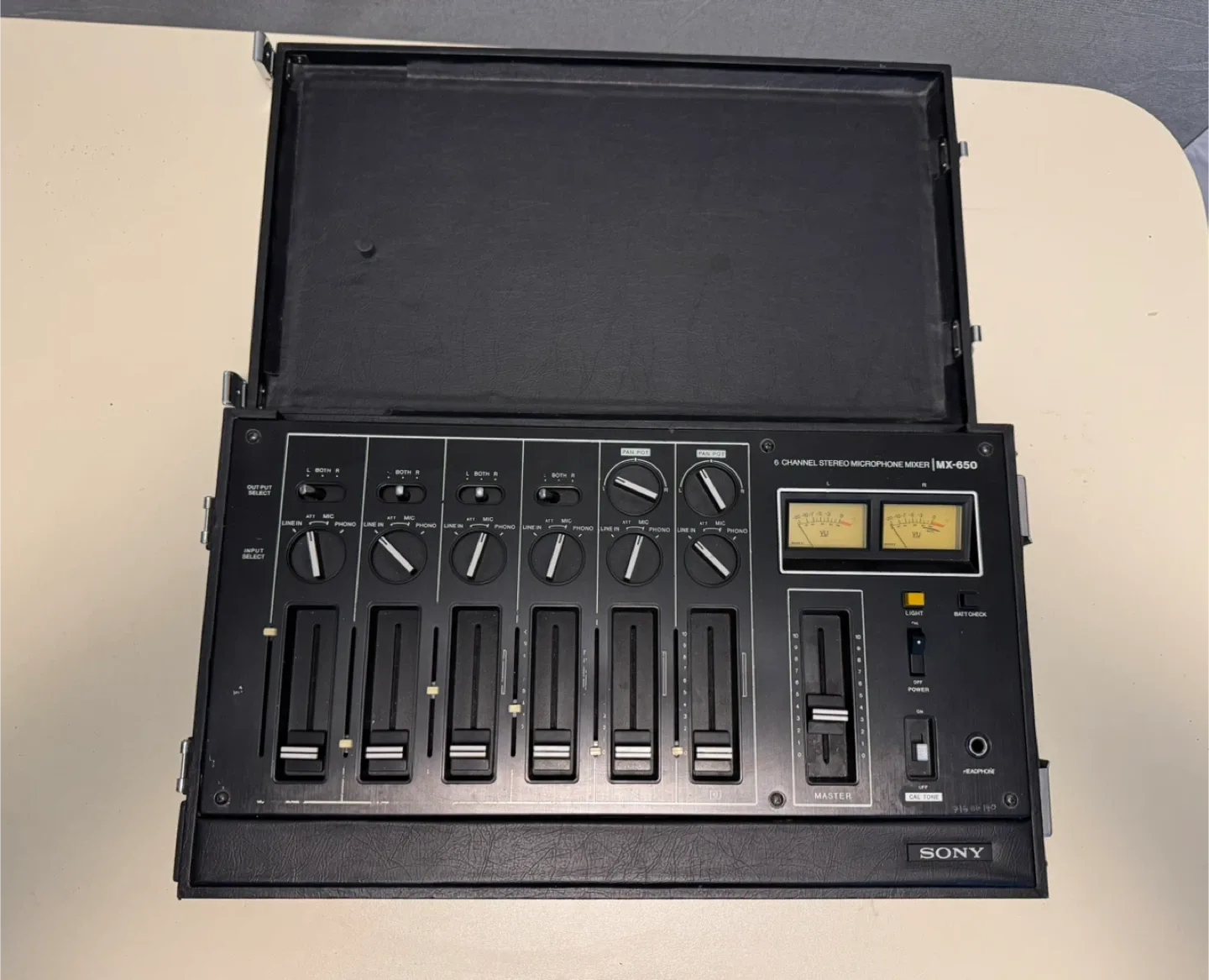 Sony MX-650 6-Channel Stereo Microphone Mixer