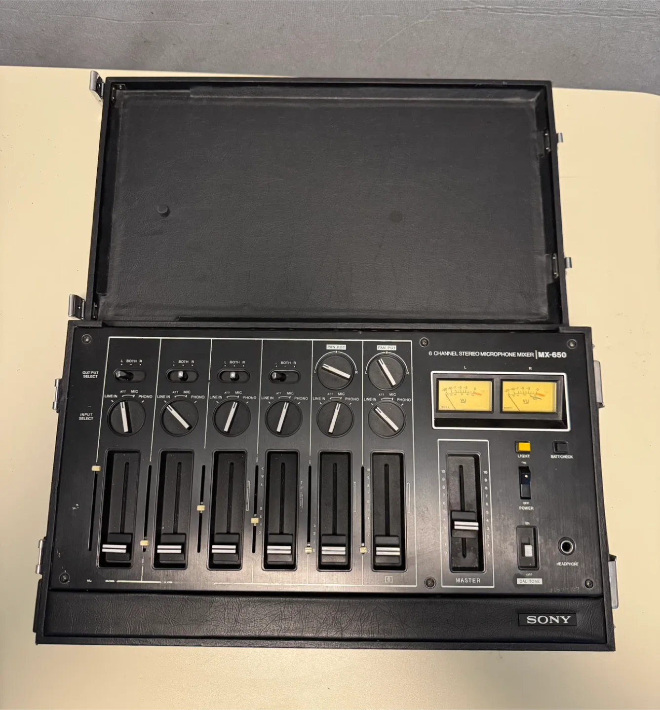 Sony MX-650 6-Channel Stereo Microphone Mixer image indicator(2)