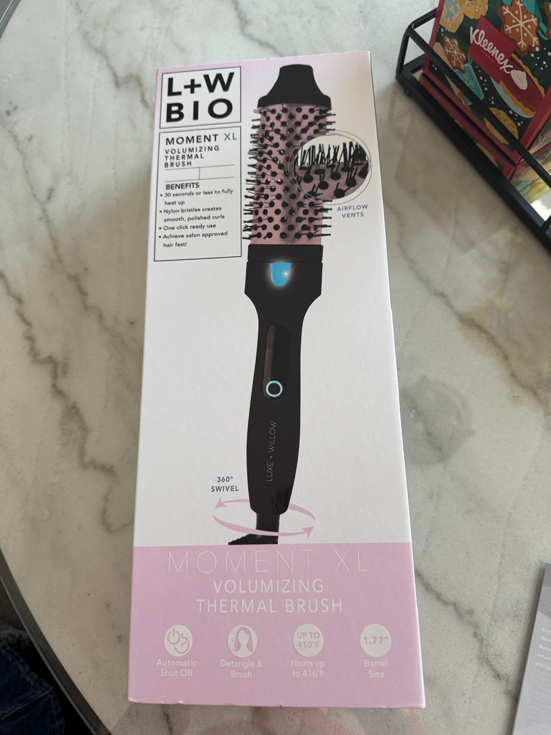 L+W BIO Moment XL Volumizing Thermal Brush - NEW - photo 2