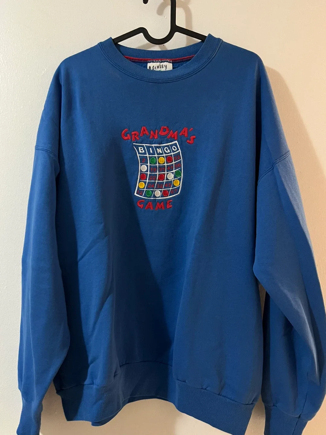 Vintage Ashley Mc Enerya Sportswear Blue Sweatshirt XL