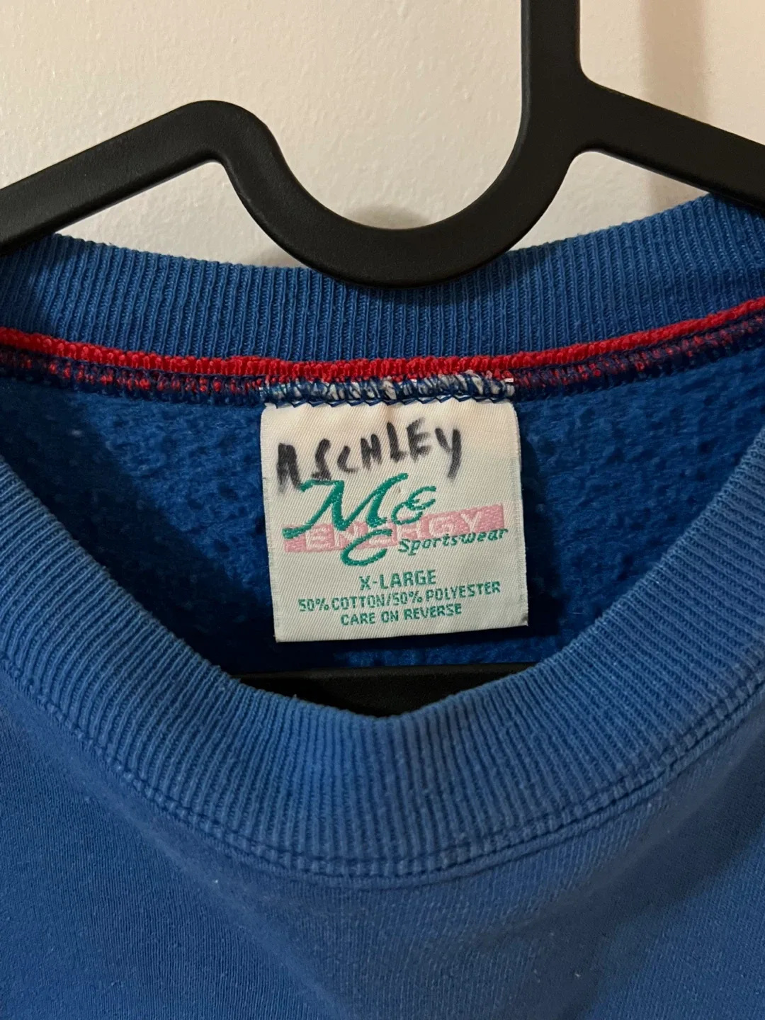 Vintage Ashley Mc Enerya Sportswear Blue Sweatshirt XL image indicator(2)