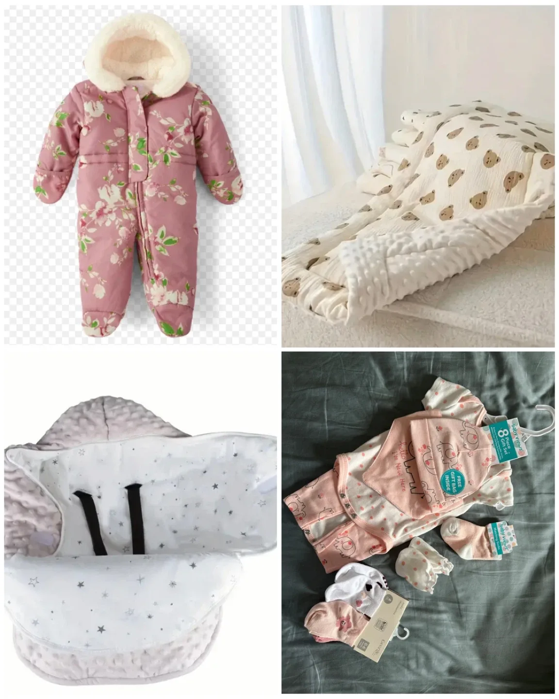 Baby items:Snowsuit/Stroller Wrap/Seat Cushion/Set-Brand New