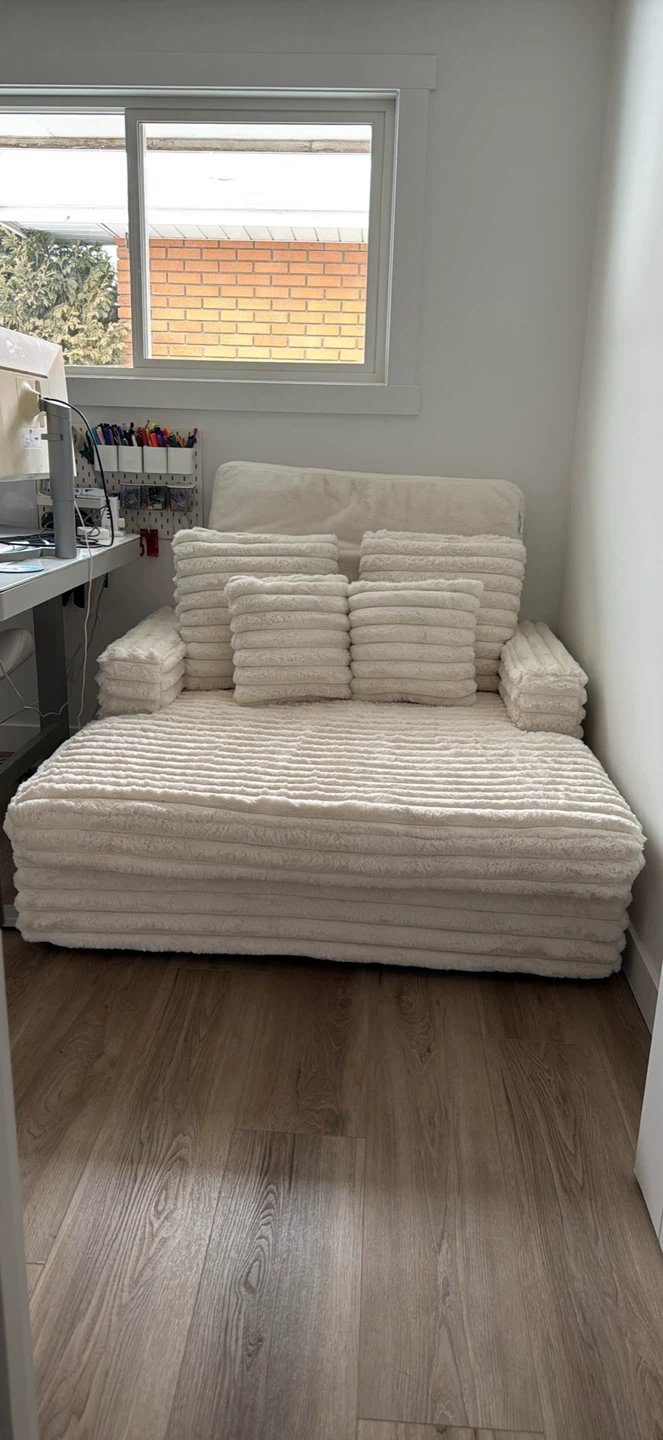 Jocisland 135cm Chaise Lounge, Off-White - photo 2
