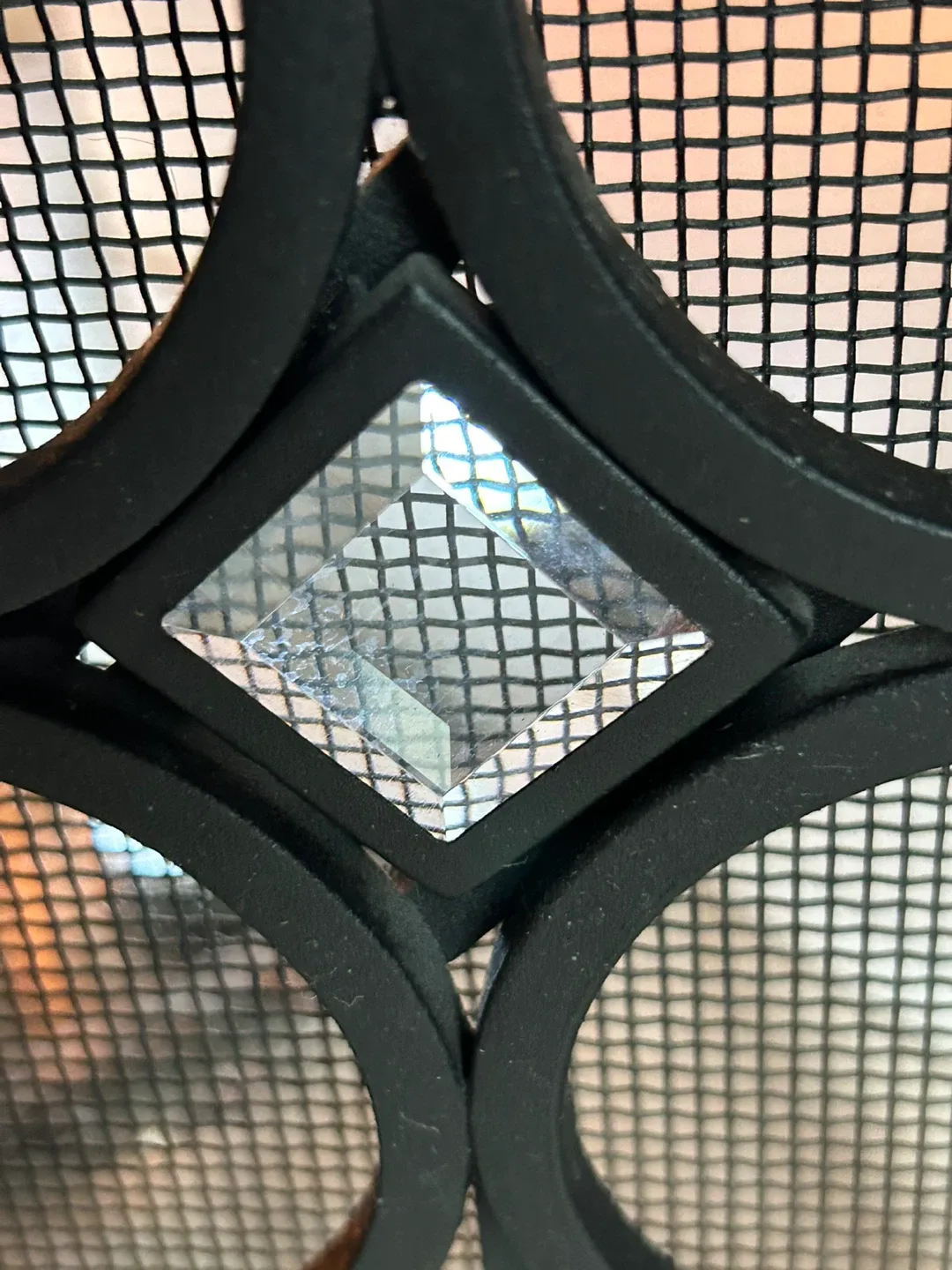 Black Metal Fireplace Screen image indicator(3)