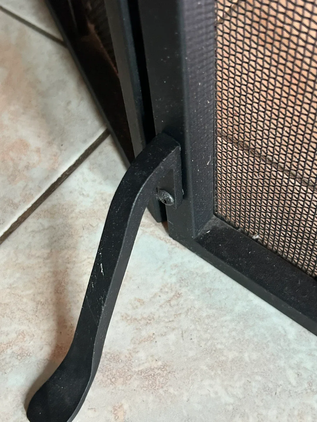 Black Metal Fireplace Screen image indicator(4)