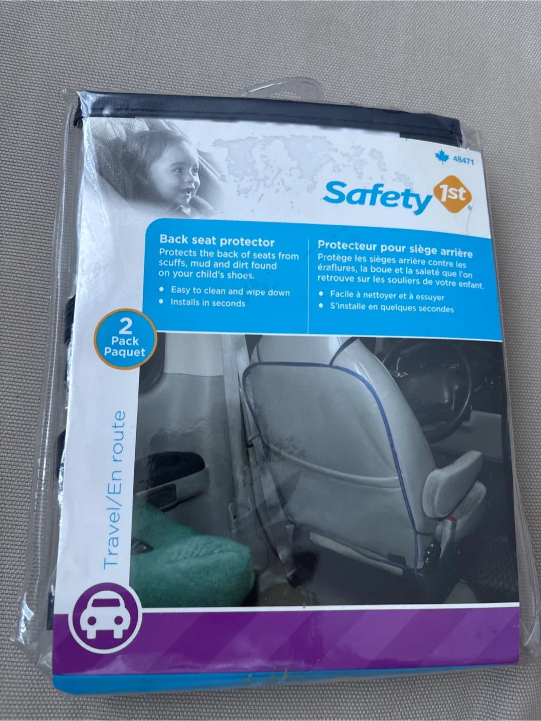 #cleanout Safety 1st Back Seat Protector - New