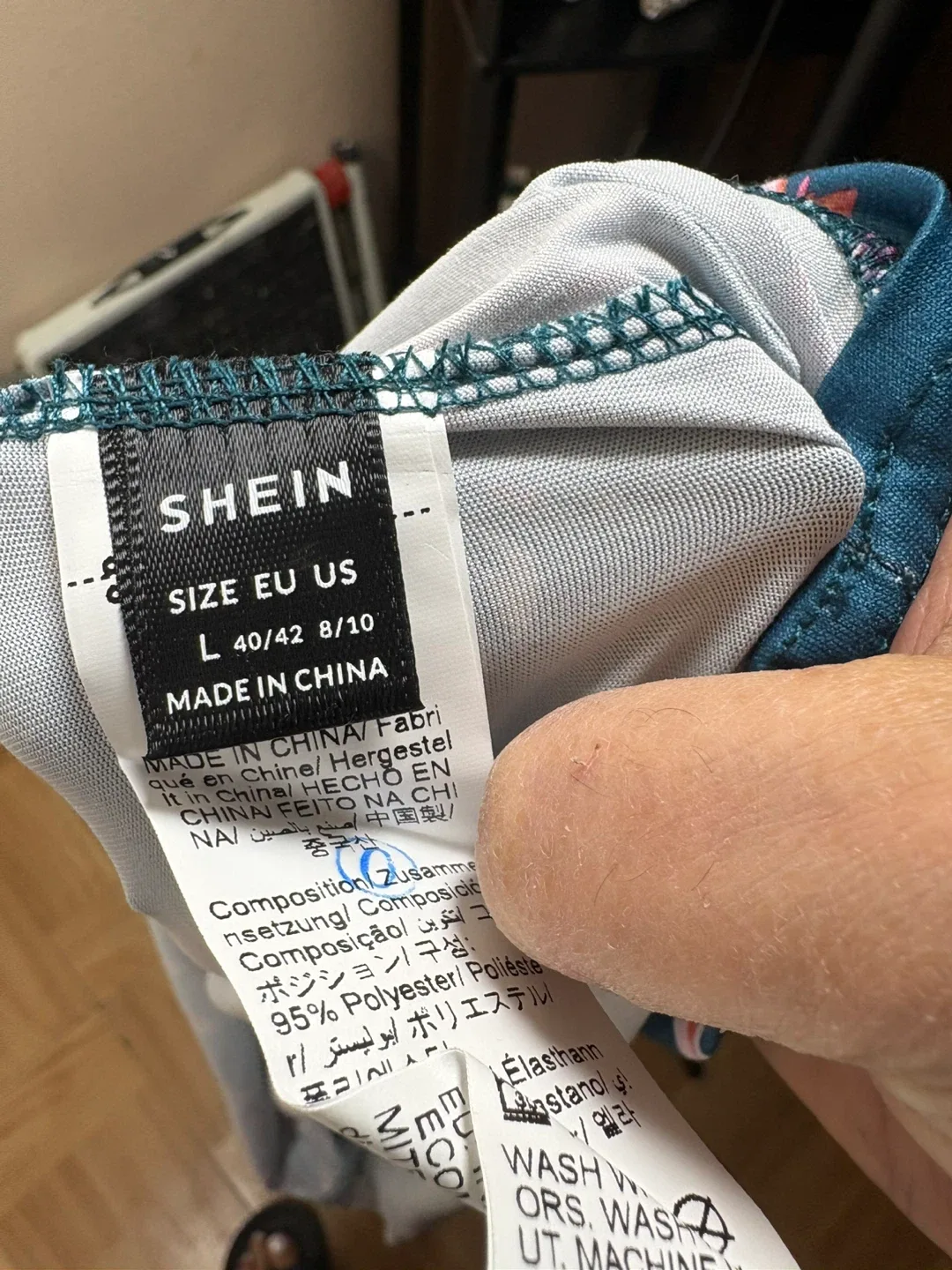 Shein Floral Print Midi Dress - Size L #cleanout image indicator(3)