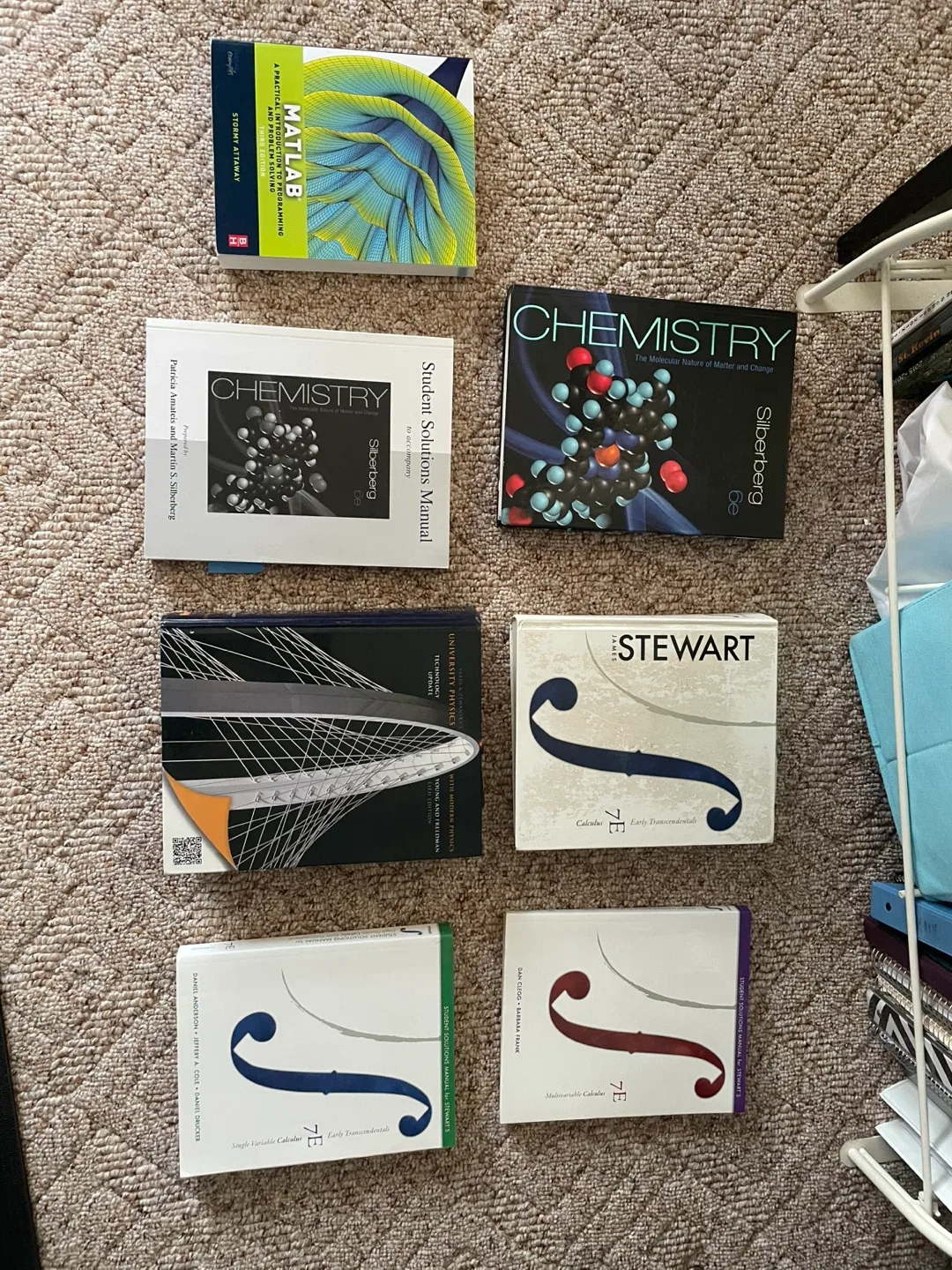 Science/ Engineering Textbooks + Lab Coat #cleanout