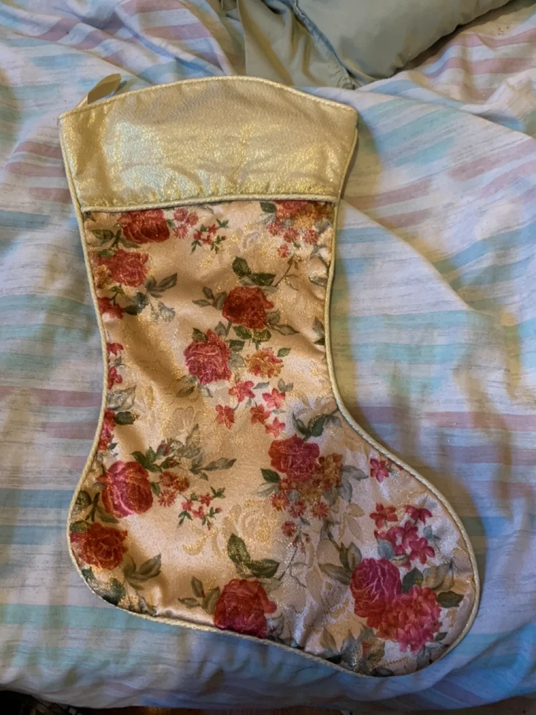 Floral Christmas Stocking