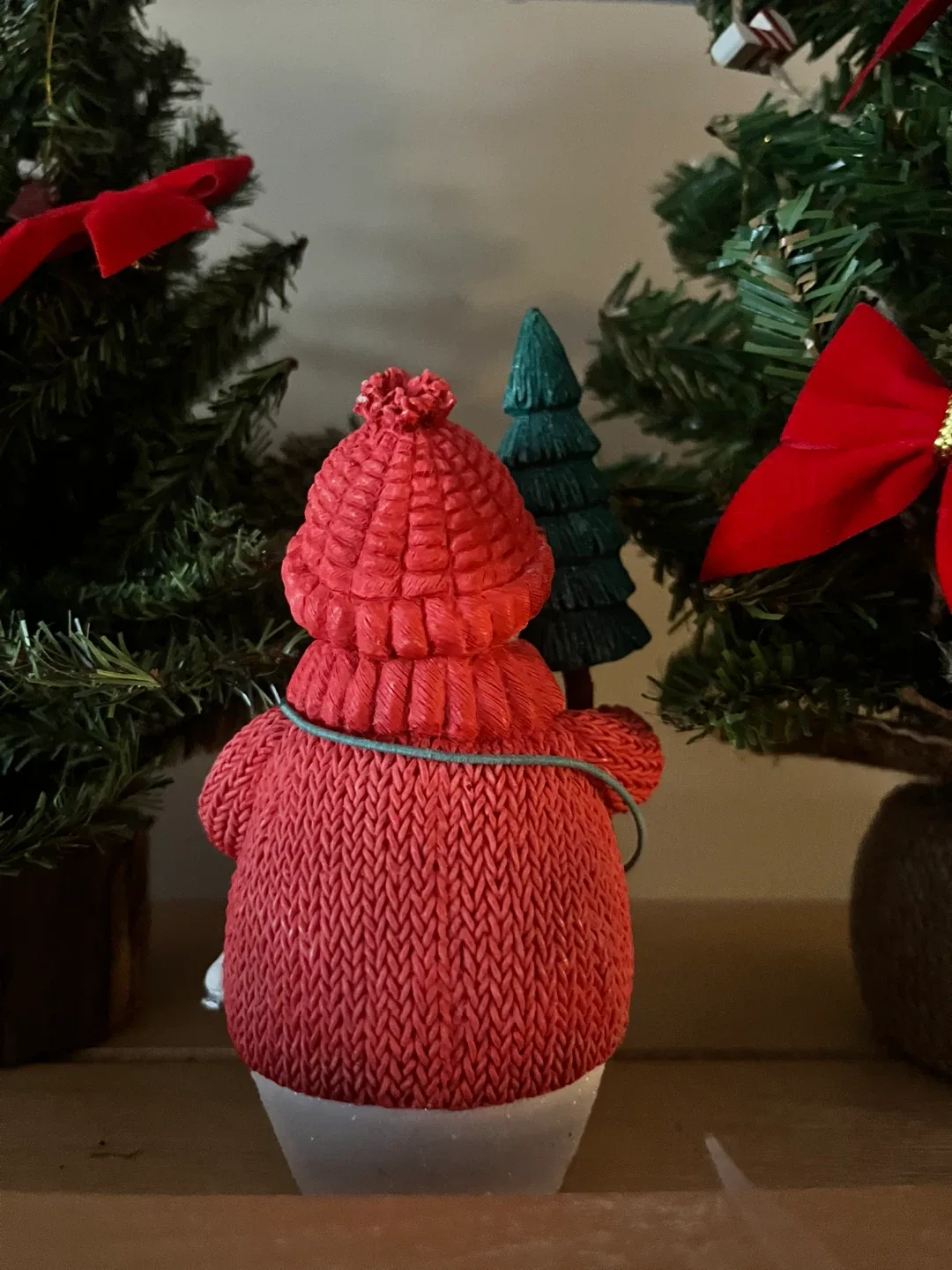 #Cleanout- Snowman Figurine with Christmas Tree image indicator(4)