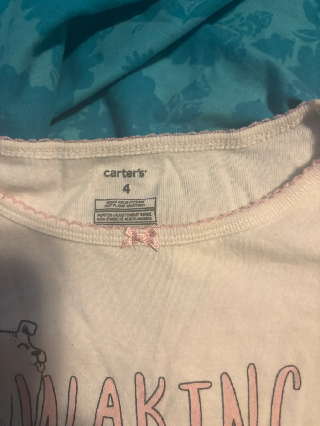 Carter's Size 4 White T-Shirt image indicator(2)