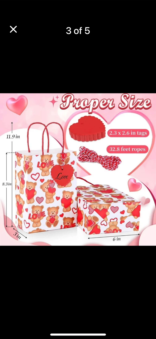 Valentine's Day Party Gift Bags (M) - photo 3