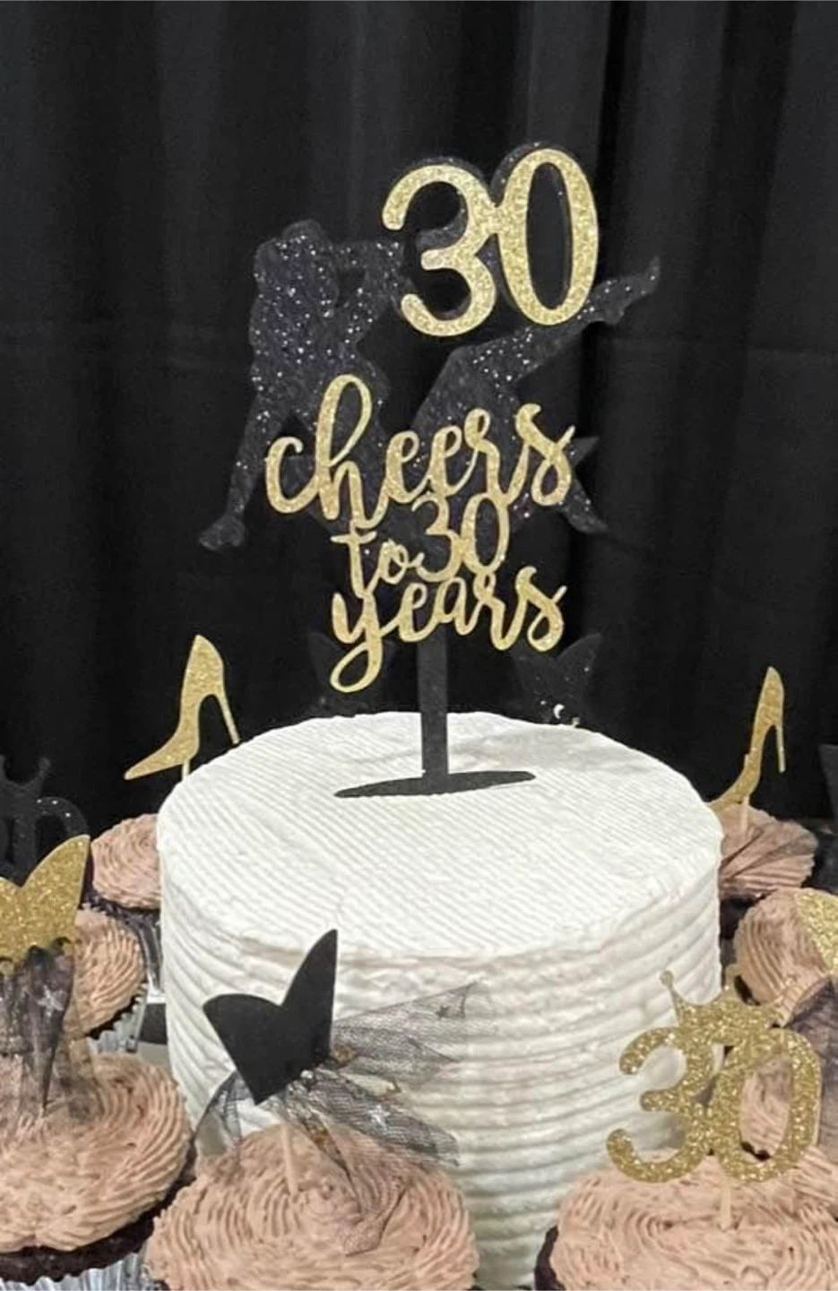 30 birthday cake topper cupcake decorations