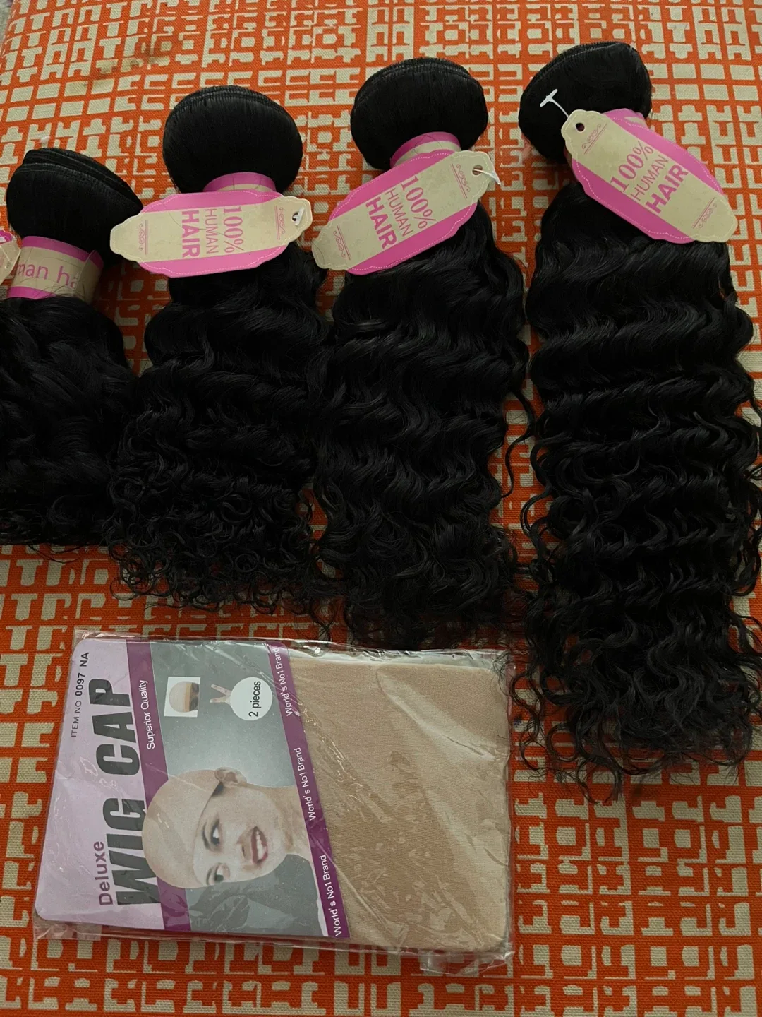 Human Hair Bundles - Deep Wave 10, 12, 14, 16 Inch + Wig Cap image indicator(2)