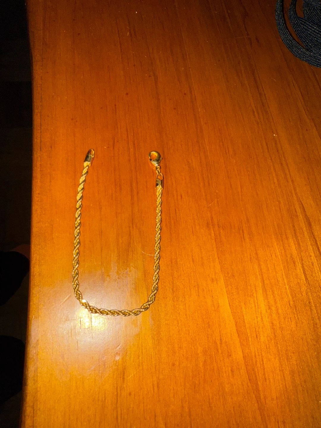 Gold Filled Rope Chain Bracelet - photo 2