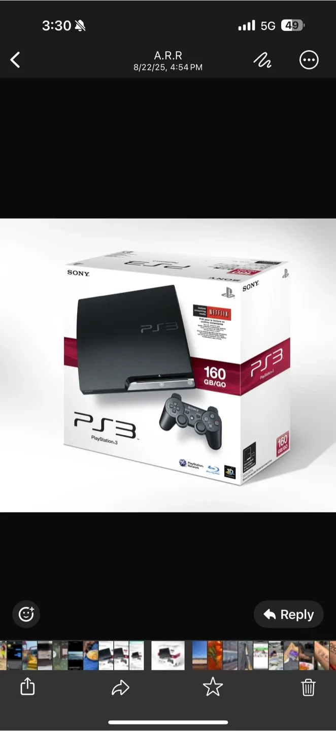 Sony PlayStation 3 (PS3) 160GB.  #Cleanout image indicator(3)