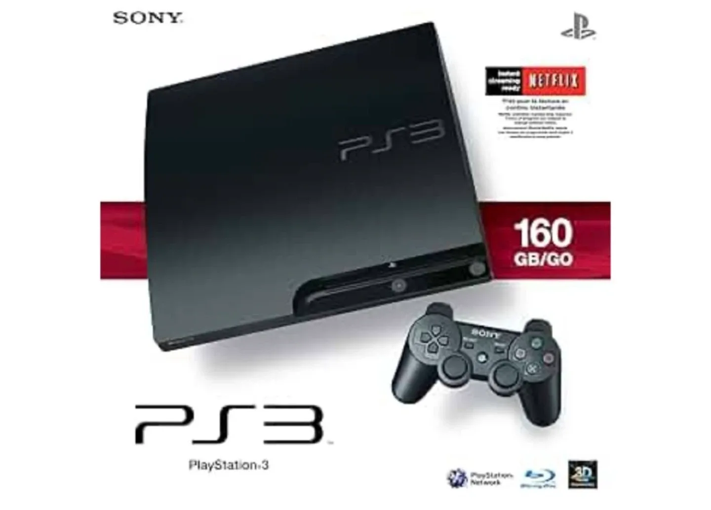 Sony PlayStation 3 (PS3) 160GB.  #Cleanout image indicator(2)