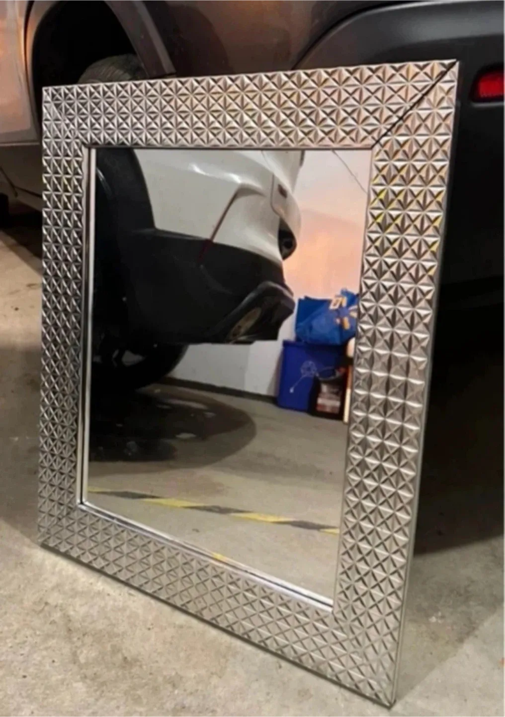 Silver Framed Mirror #Cleanout