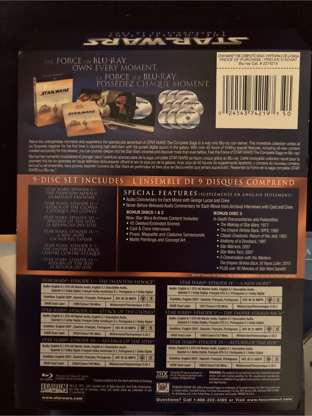 Star Wars: The Complete Saga - Blu-ray Collection - photo 5