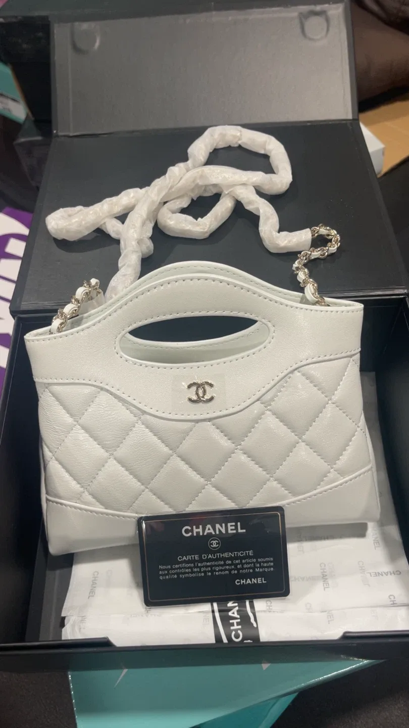 CHANEL Top Handle Mini Bag White image indicator(4)