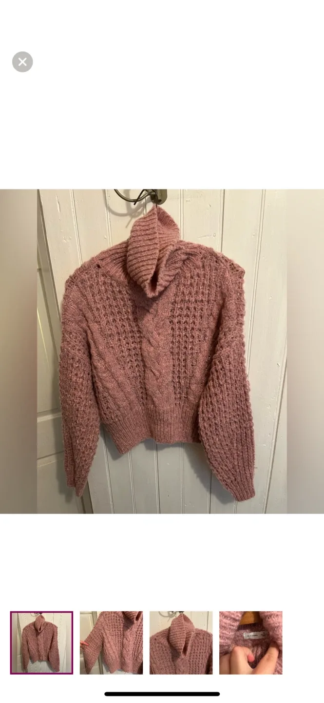 Gentle Fawn Pink Knit Sweater - XS
