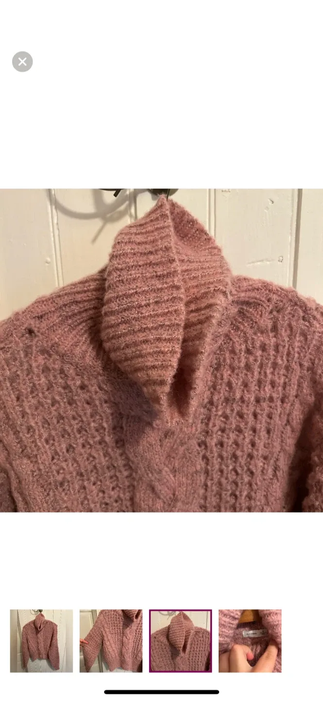 Gentle Fawn Pink Knit Sweater - XS image indicator(3)