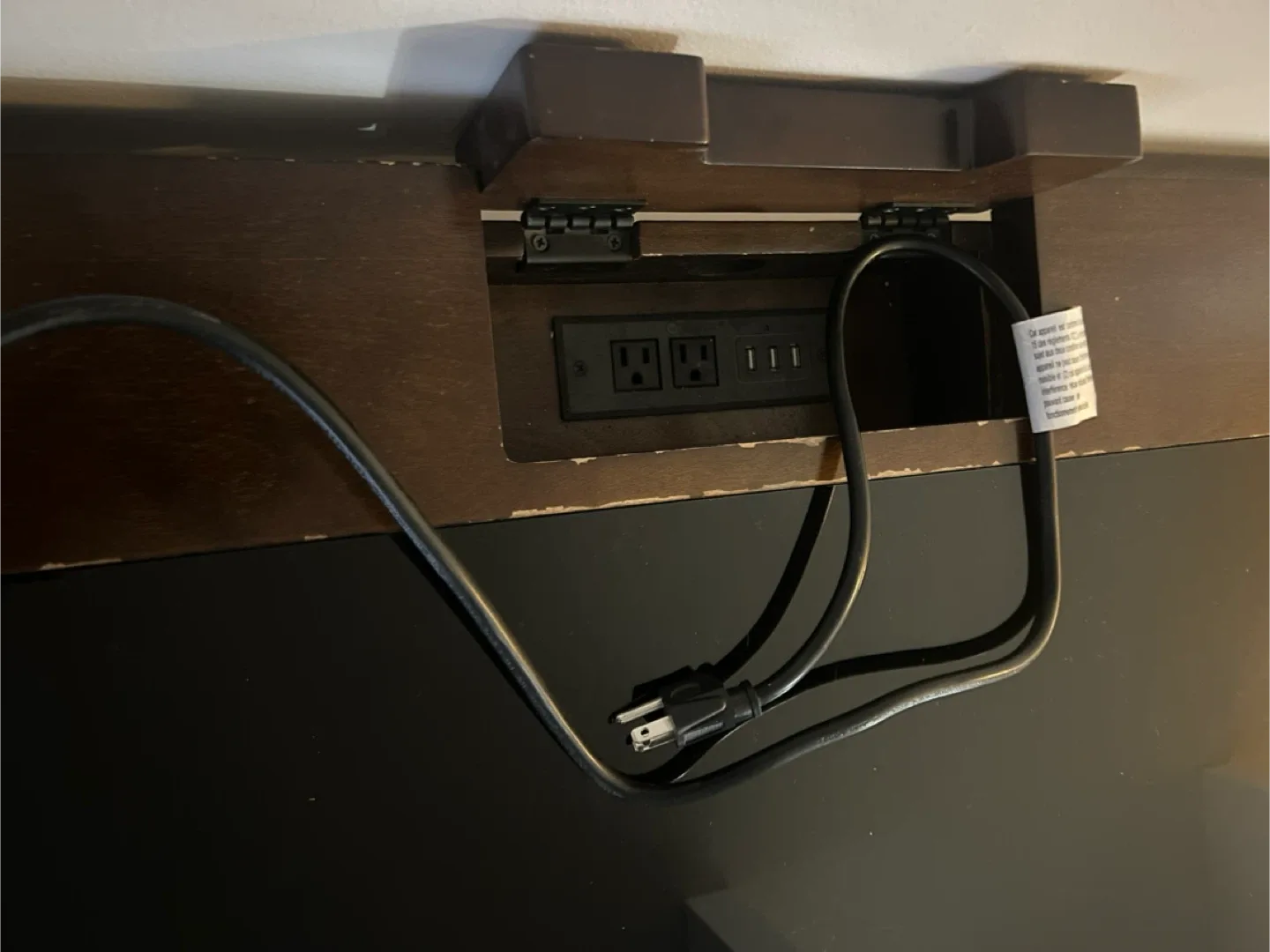 Dark Brown Desk with Glass Top image indicator(8)