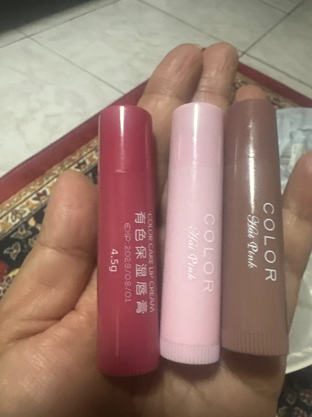 Color Hai Pink Lip Cream Set#Cleanout#