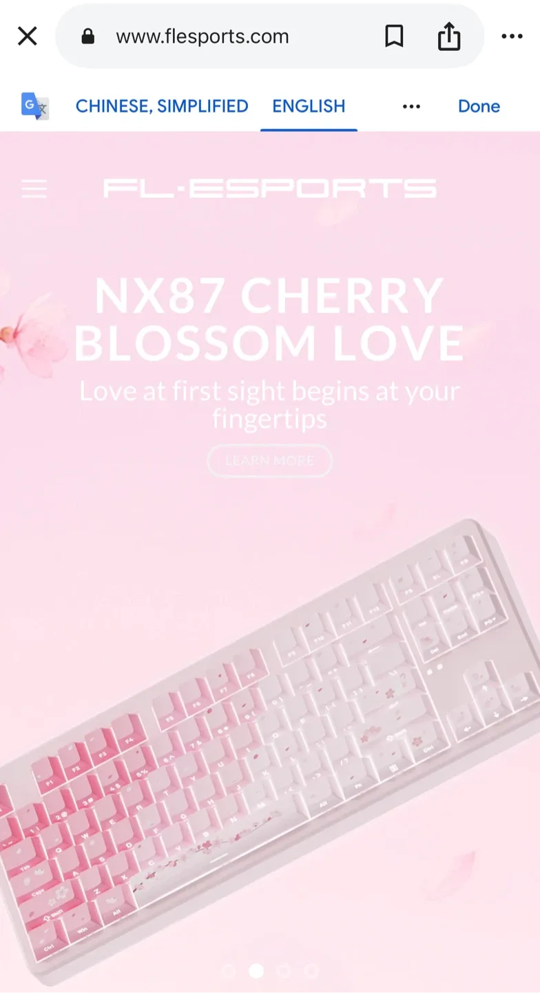 FL ESPORTS NX108 Series Full Size Keyboard