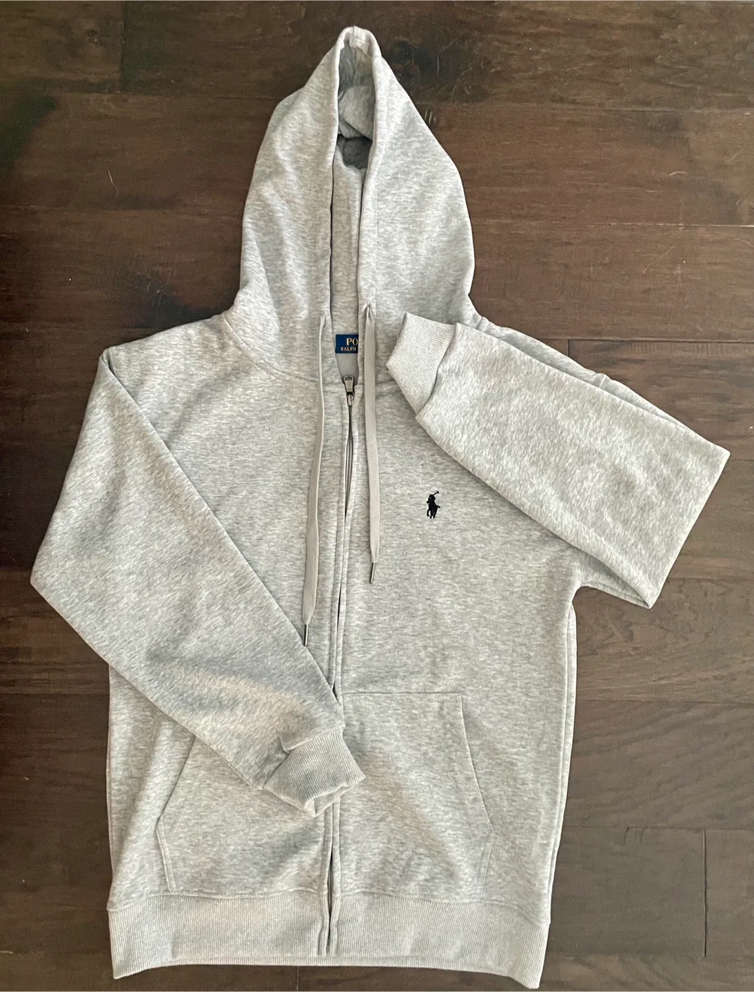 New Polo Ralph Lauren Grey Hoodie - Size M (Fits Small)