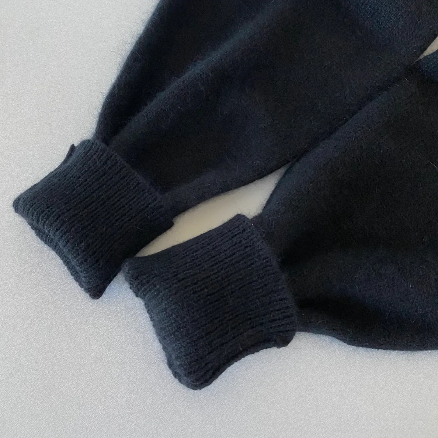 Vintage Wool / Angora Blend Cardigan with Embroidered Appliques image indicator(6)