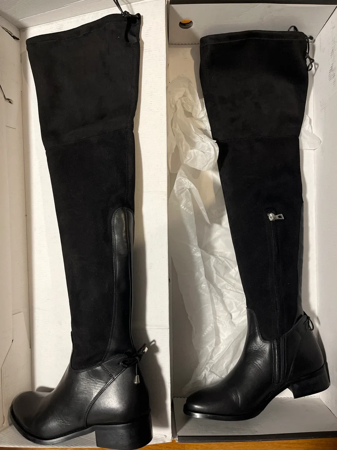 Rudsak Timeless Black Over-the-Knee Boots - Size 38