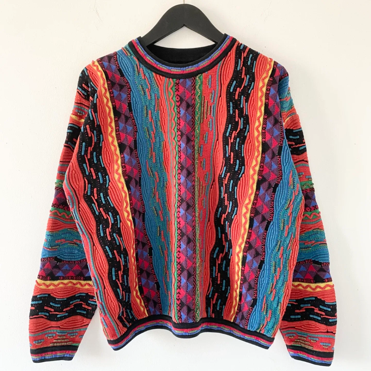 Vintage Coogi Style 100% Cotton Sweater