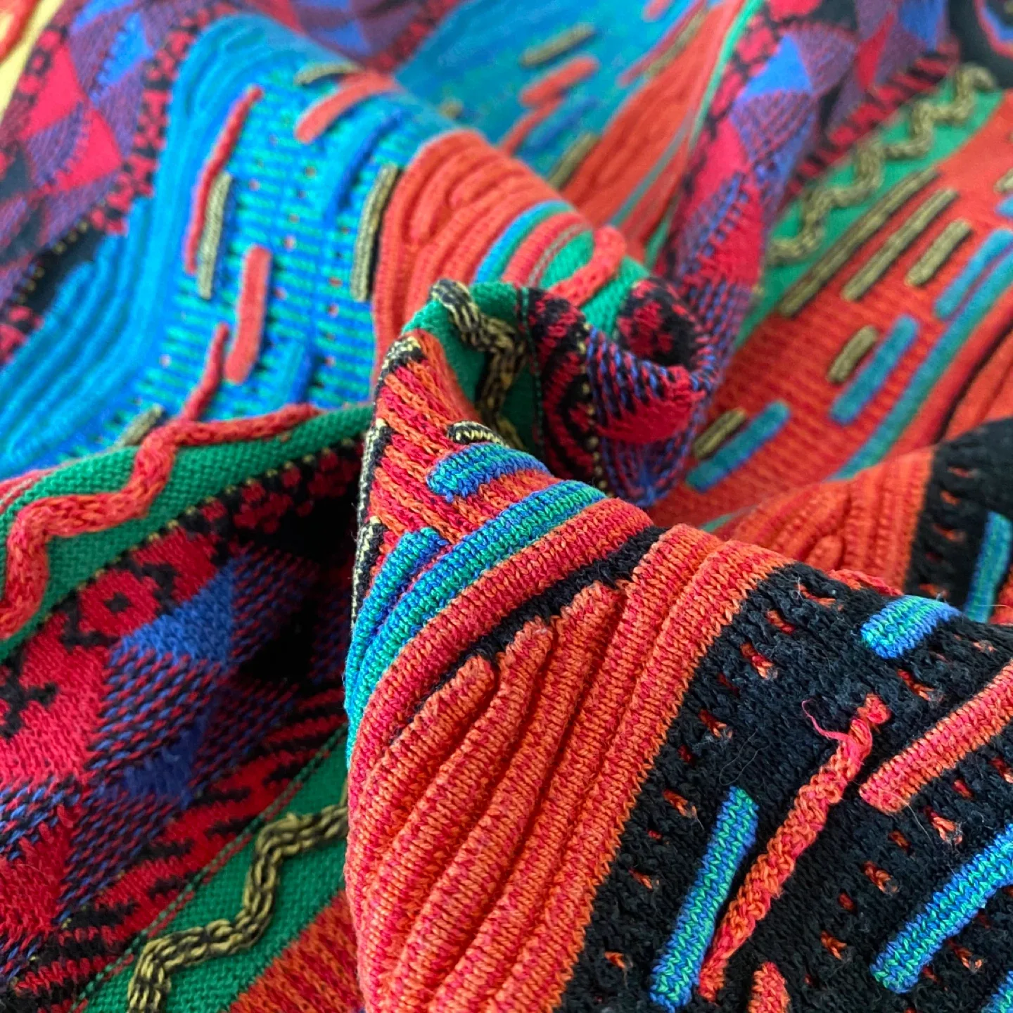 Vintage Coogi Style 100% Cotton Sweater image indicator(7)