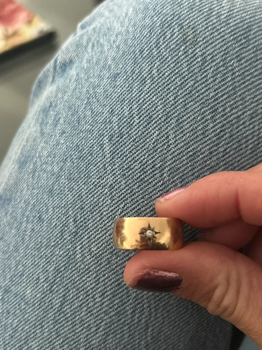 Men's Wedding Band with Diamond