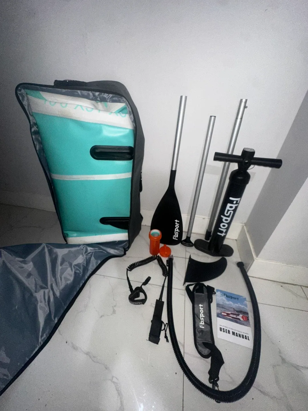 FBSport Inflatable Paddle Board w/ Accessories