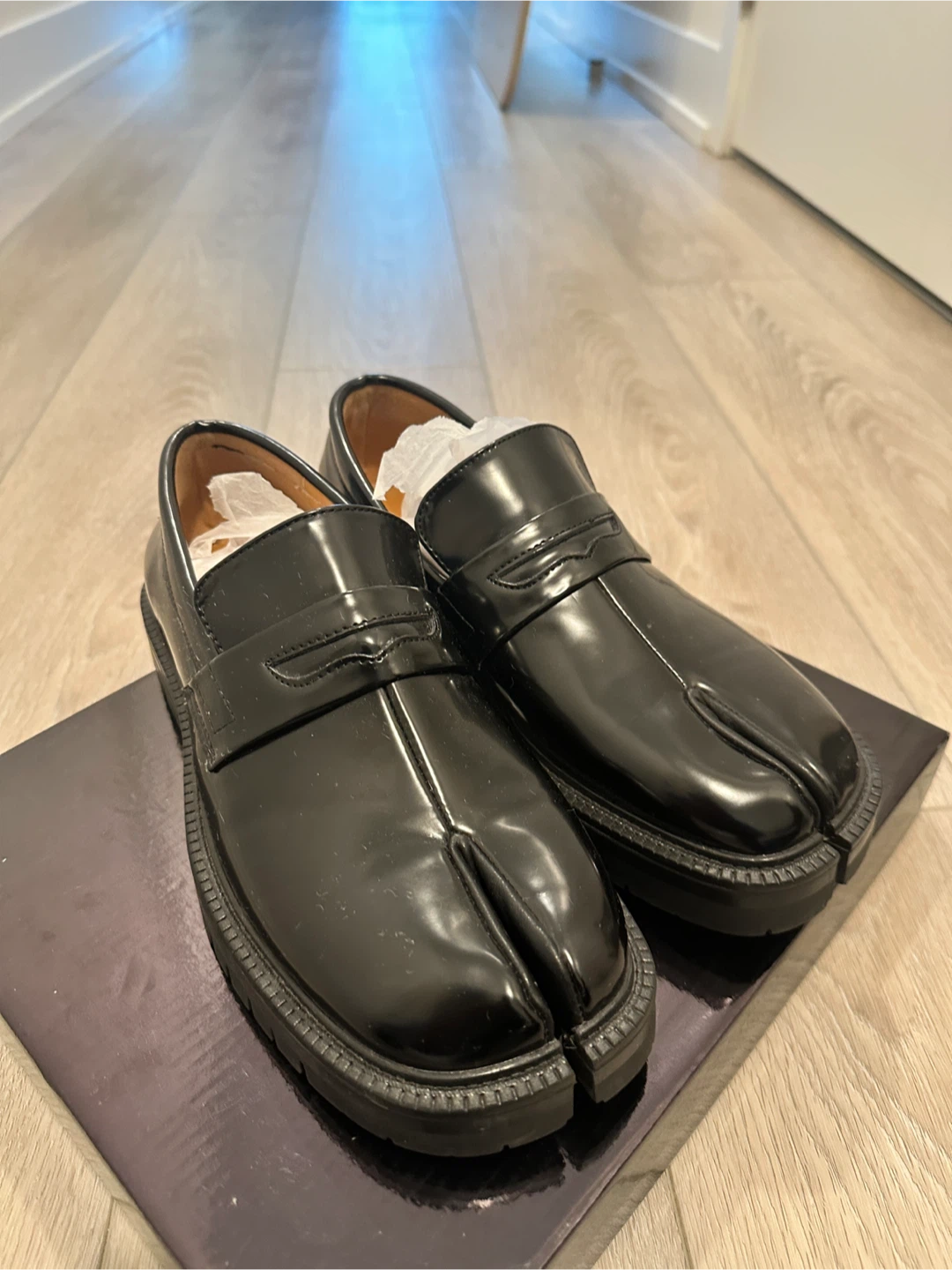 Casual Tabi Loafers - Black