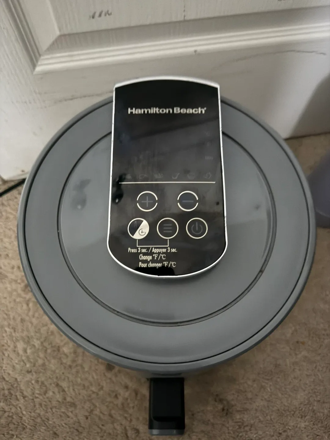 Hamilton Beach  Digital Air Fryer - Grey #cleanout image indicator(3)