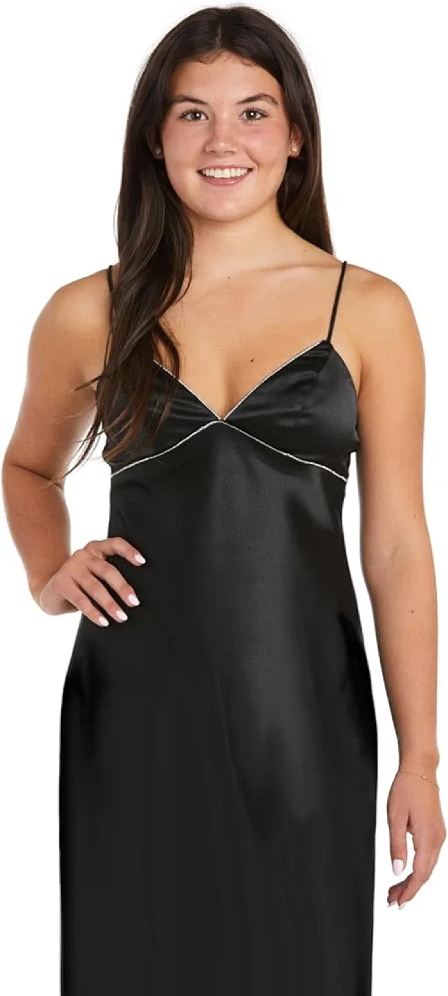 Morgan & Co. Black Spaghetti Strap Dress - XS