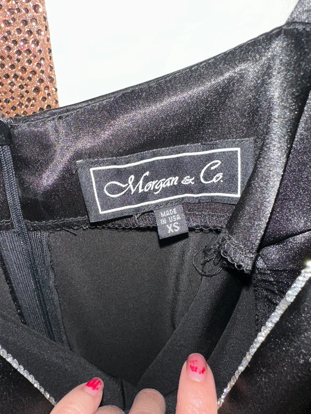 Morgan & Co. Black Spaghetti Strap Dress - XS image indicator(3)