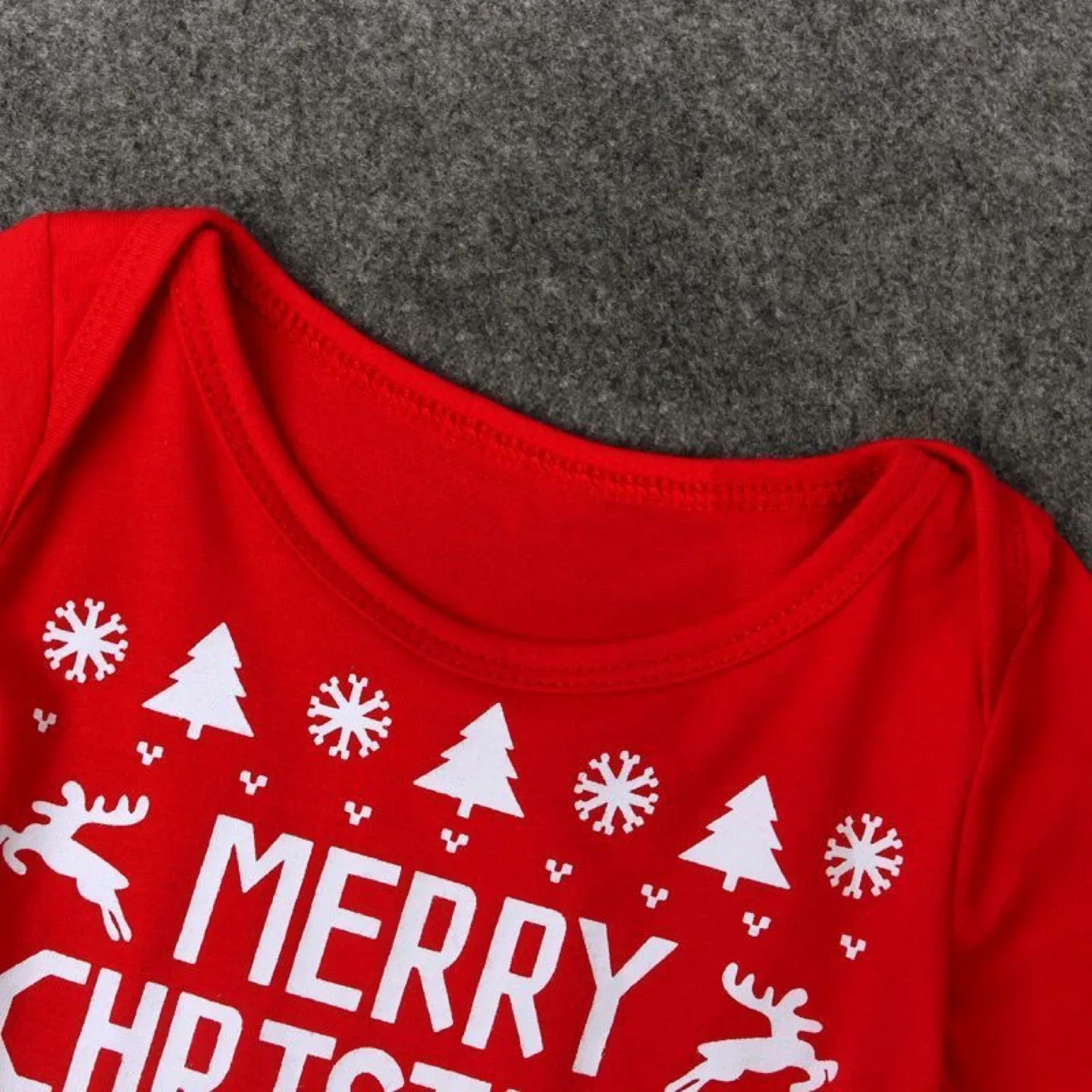 Red Christmas Baby Onesie - 90cm image indicator(4)