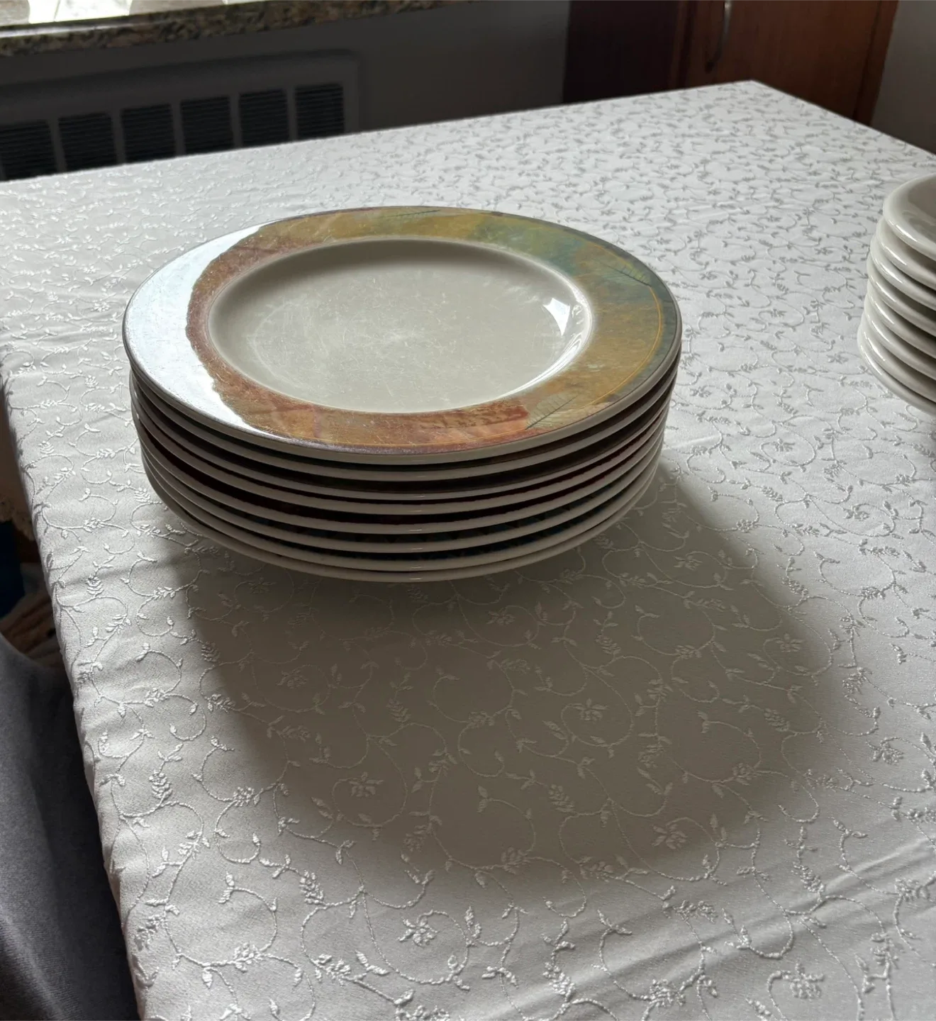 Set of Plates and Bowls. 8 people Serve image indicator(7)