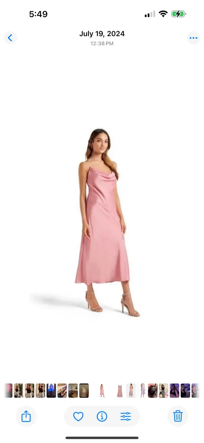 Pink Slip Dress