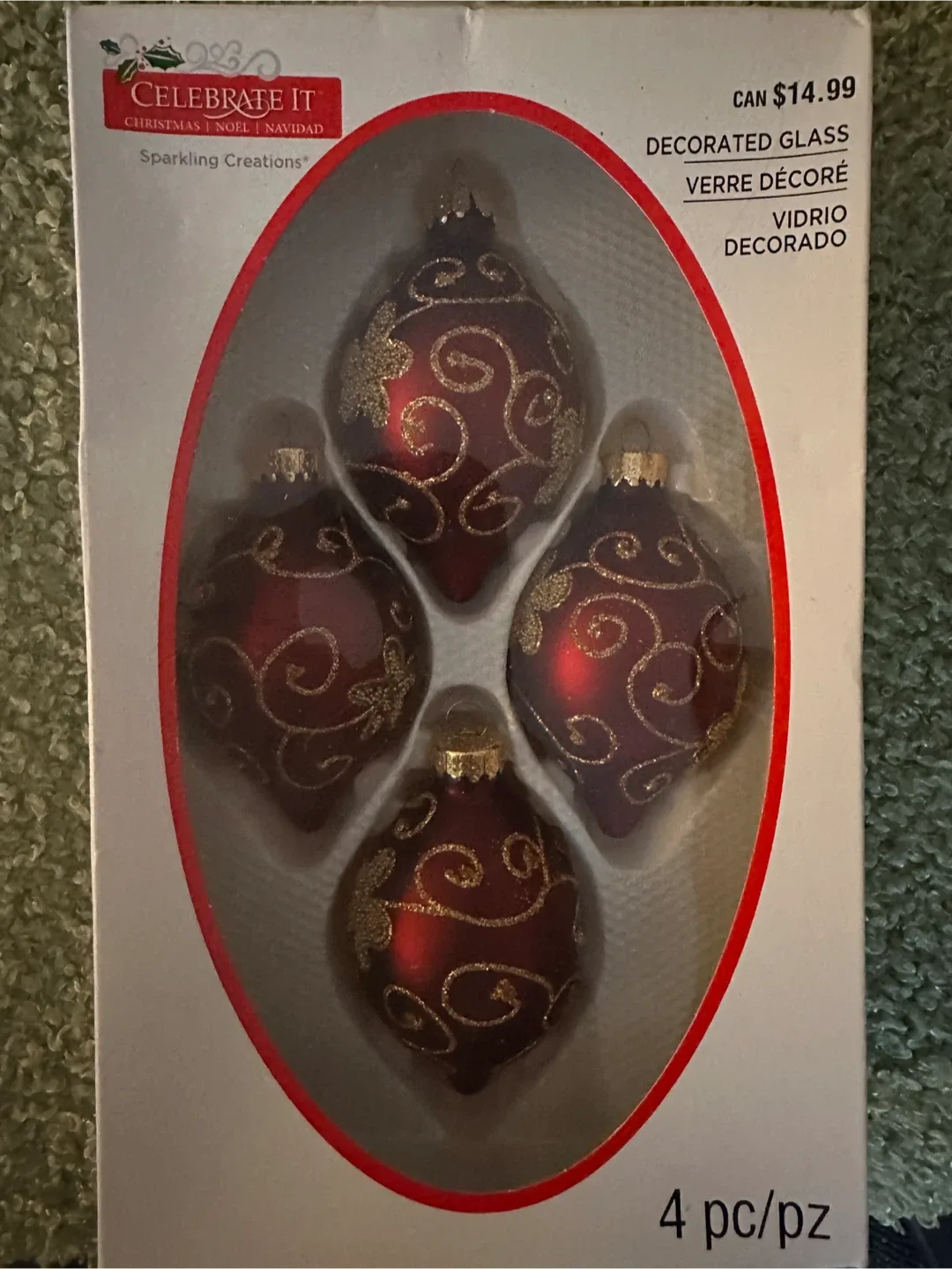 Vintage Christmas Glass Ornaments image indicator(3)